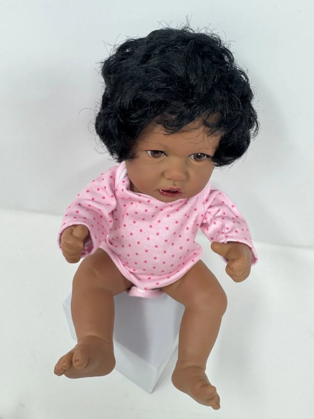Realistic African American Baby Doll 12